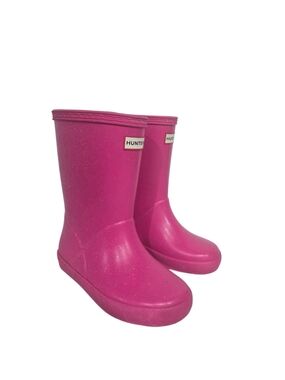 Hunter Starcloud Pink Glitter Rain Boots